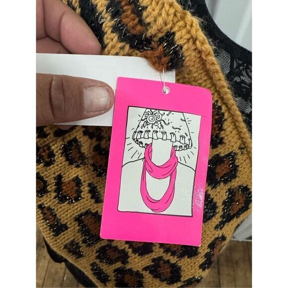 Betsey johnson  Leopard /cheetah /animal print knit scarf nwt - Picture 10 of 14
